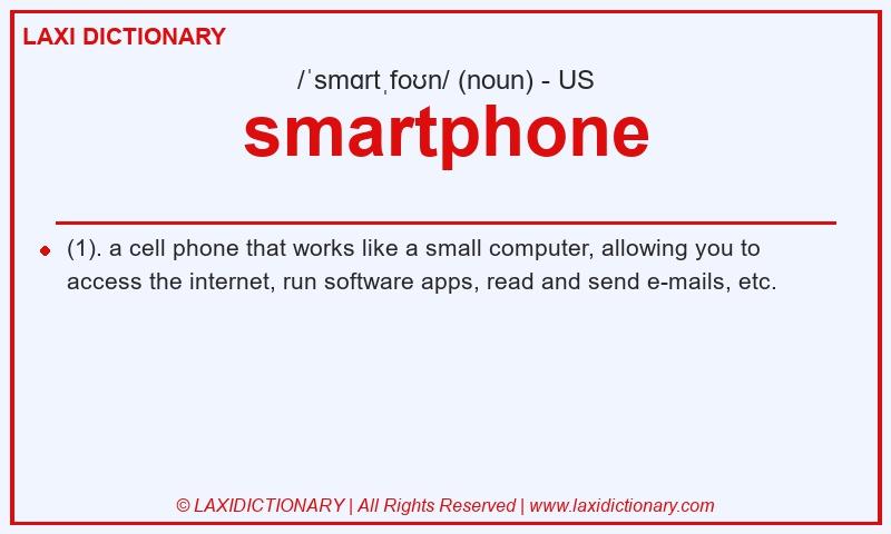 Definition smartphone in American English