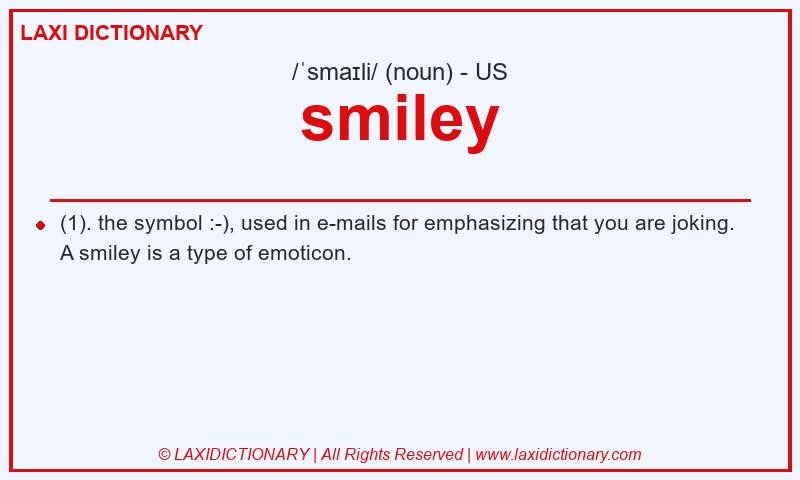 Definition smiley in American English