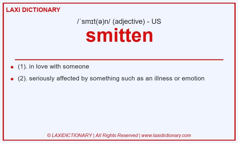 Definition smitten in American English