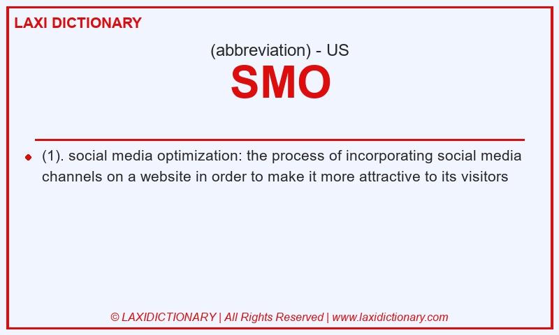 Definition SMO in American English