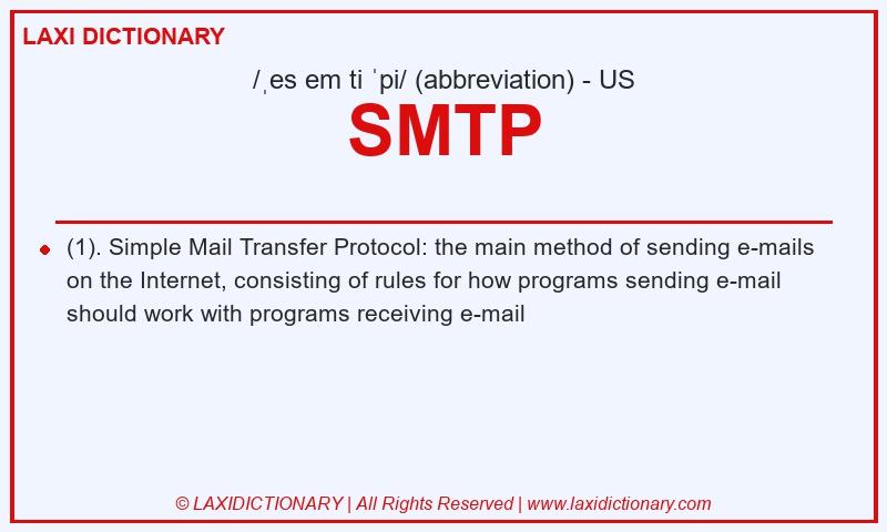Definition SMTP in American English
