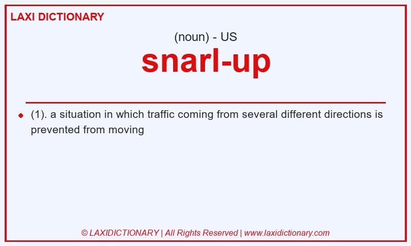 Definition snarl-up in American English