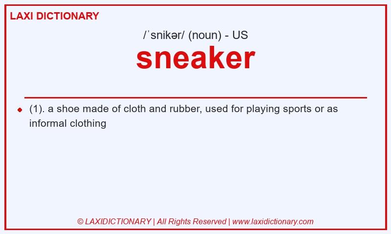 Definition sneaker in American English