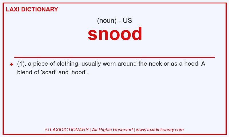Definition snood in American English