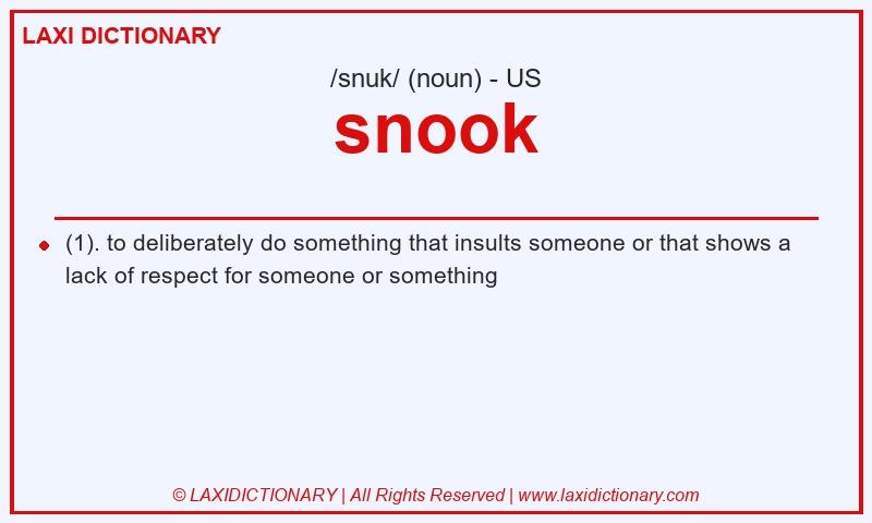 Definition snook in American English