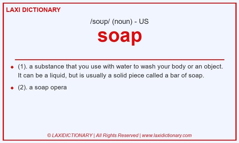 Definition soap in American English