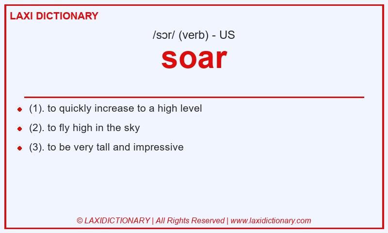 Definition soar in American English