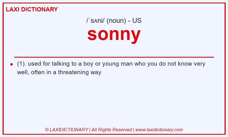 Definition sonny in American English
