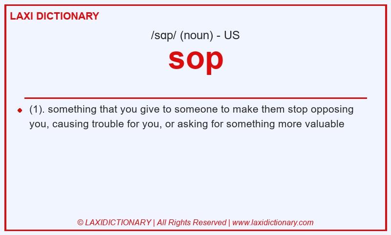 Definition sop in American English