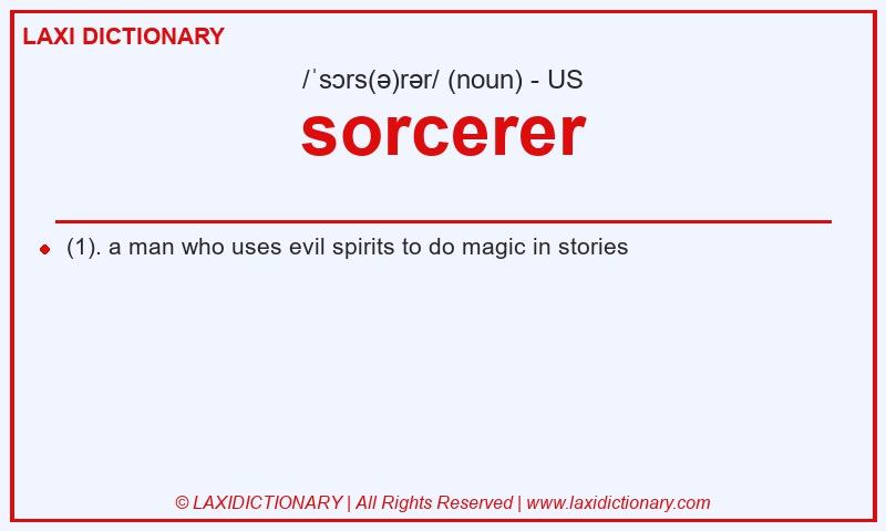 Definition sorcerer in American English