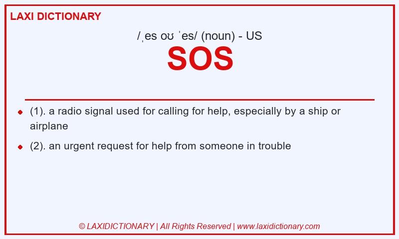 Definition SOS in American English