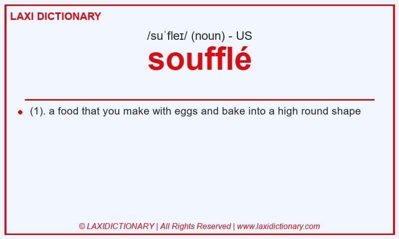 Definition soufflé in American English