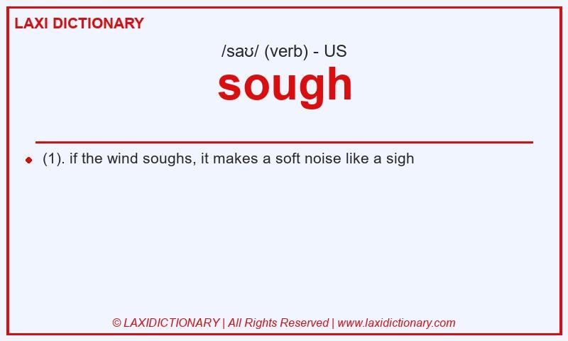 Definition sough in American English