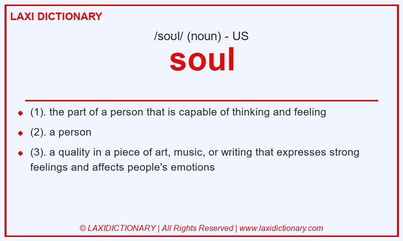 Definition soul in American English