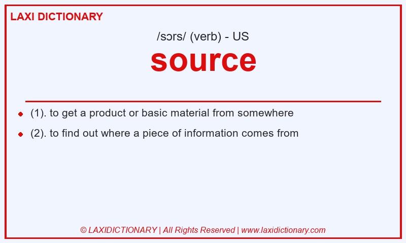 Definition source in American English