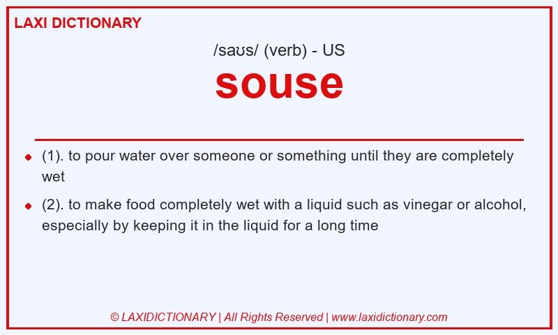 Definition souse in American English