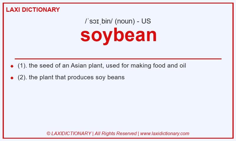 Definition soybean in American English