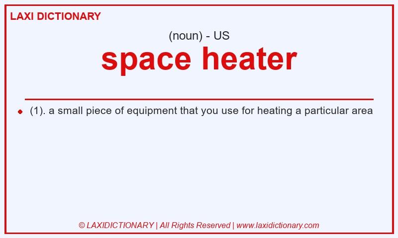 Definition space heater in American English