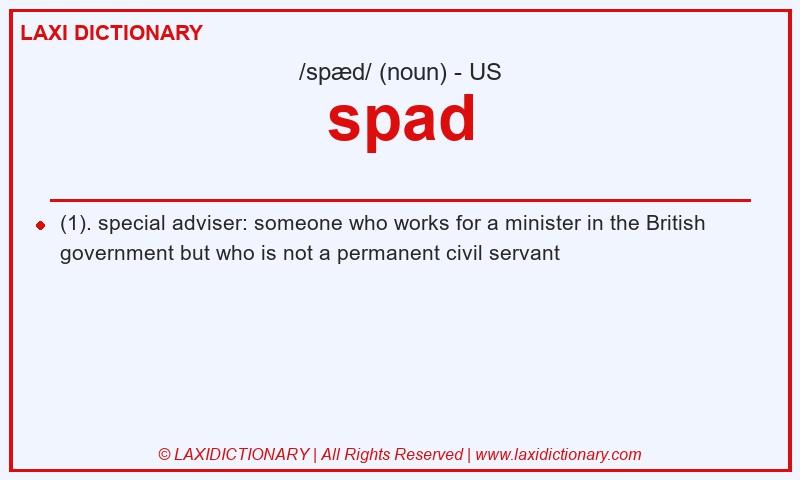 Definition spad in American English