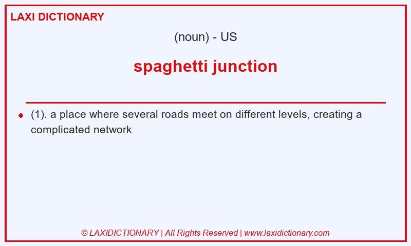 Definition spaghetti junction in American English