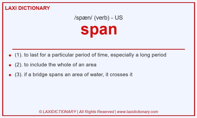 Definition span in American English