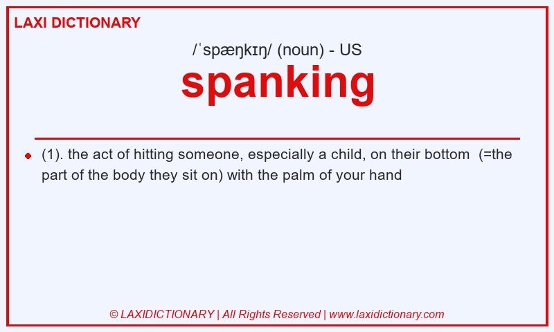 Definition spanking in American English