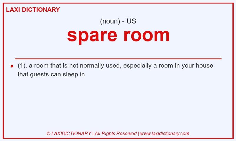 Definition spare room in American English