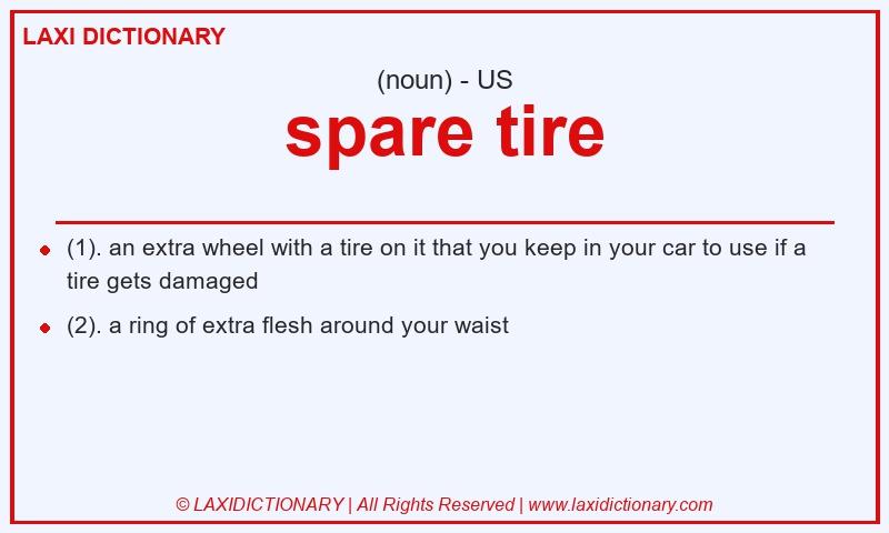 Definition spare tire in American English