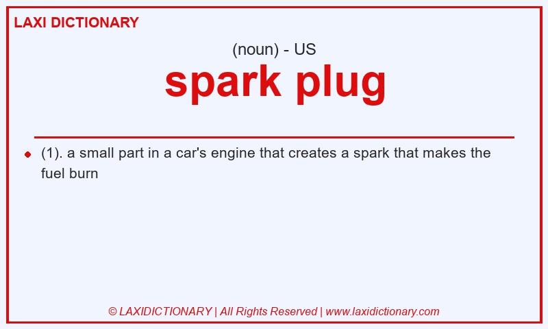 Definition spark plug in American English