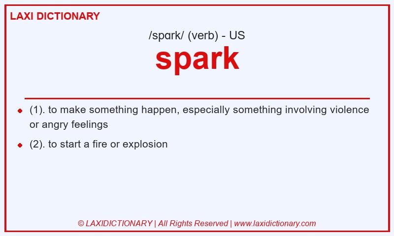 Definition spark in American English