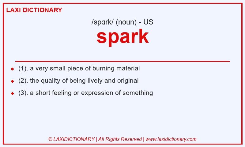 Definition spark in American English