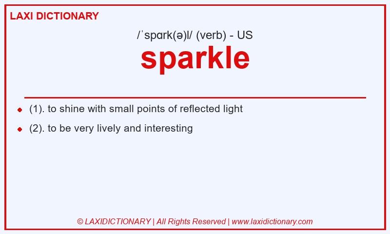 Definition sparkle in American English
