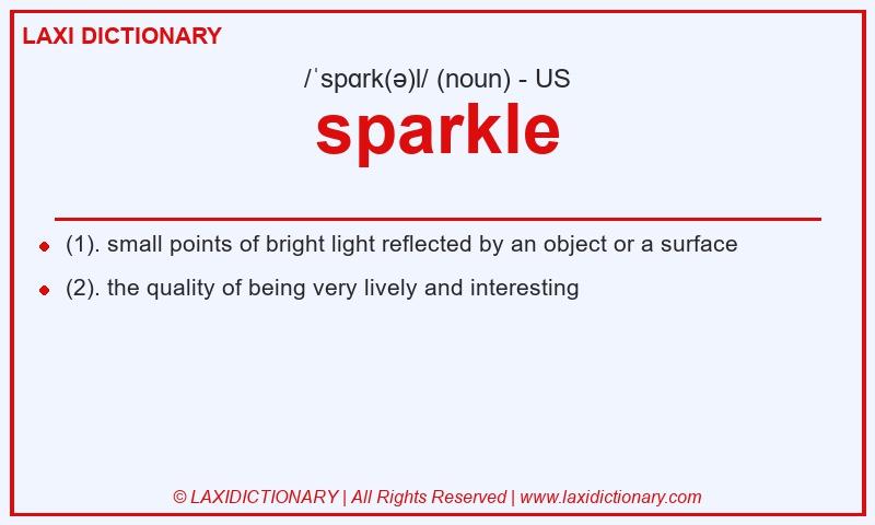Definition sparkle in American English