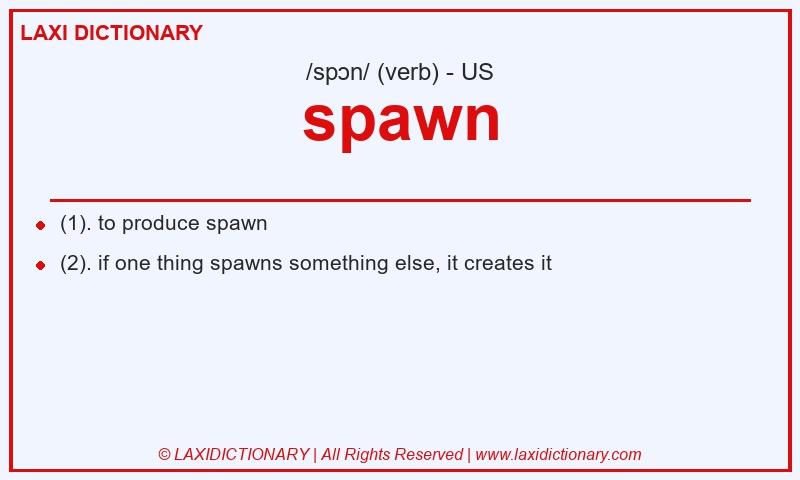 Definition spawn in American English
