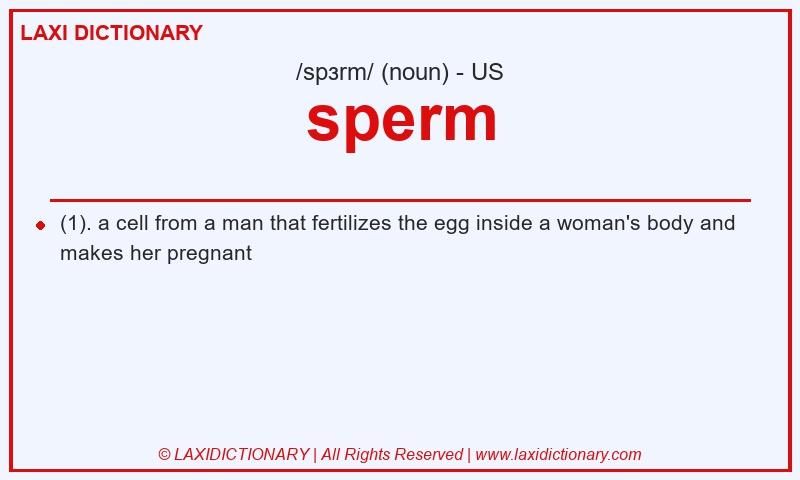 Definition sperm in American English