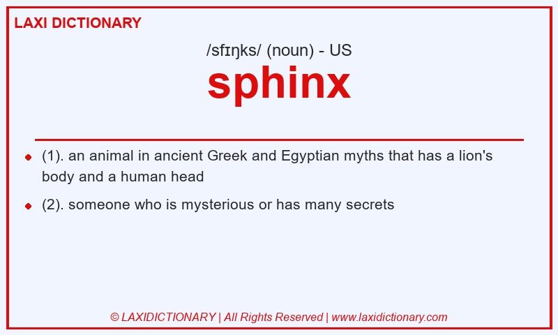 Definition sphinx in American English