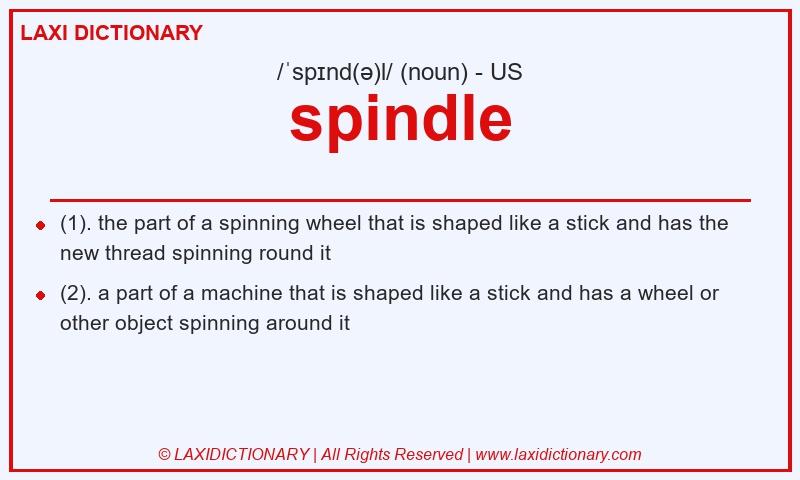Definition spindle in American English