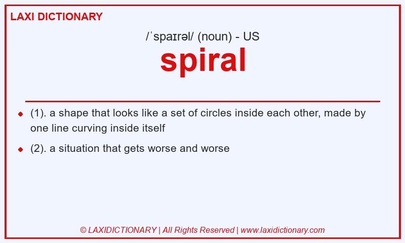Definition spiral in American English