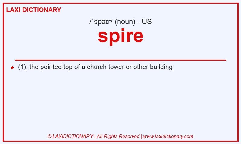 Definition spire in American English