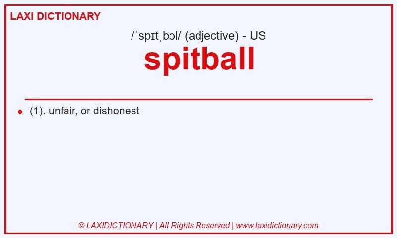 Definition spitball in American English