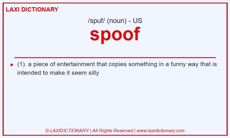 Definition spoof in American English