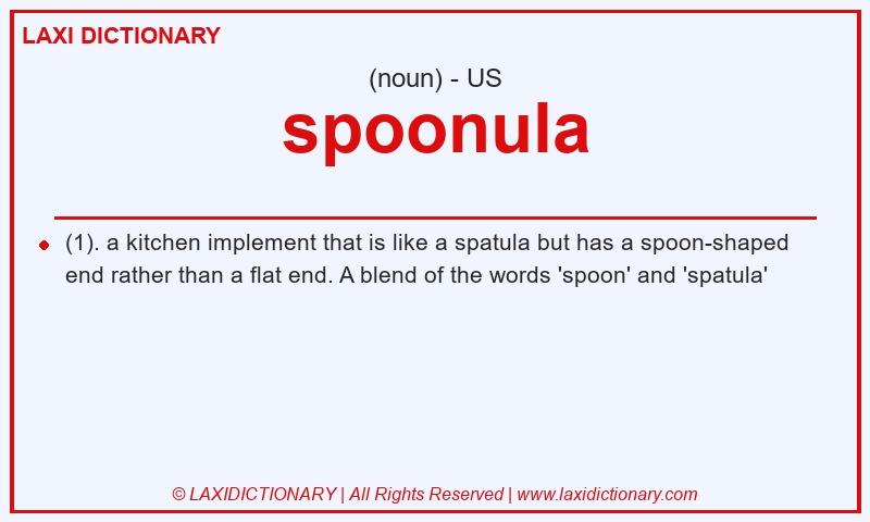 Definition spoonula in American English