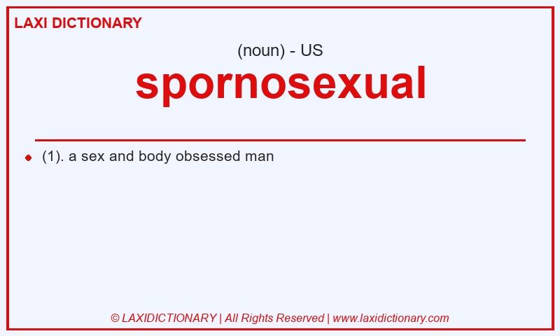 Definition spornosexual in American English
