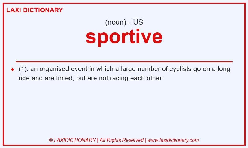 Definition sportive in American English