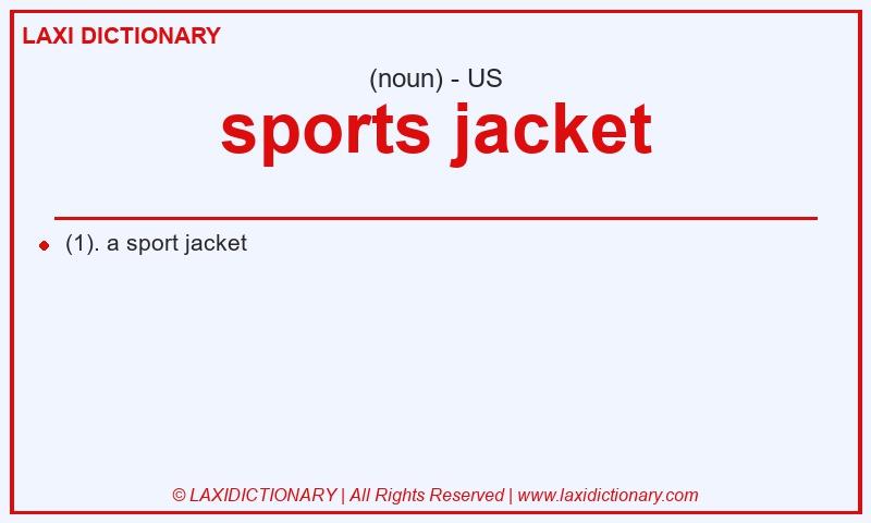 Definition sports jacket in American English