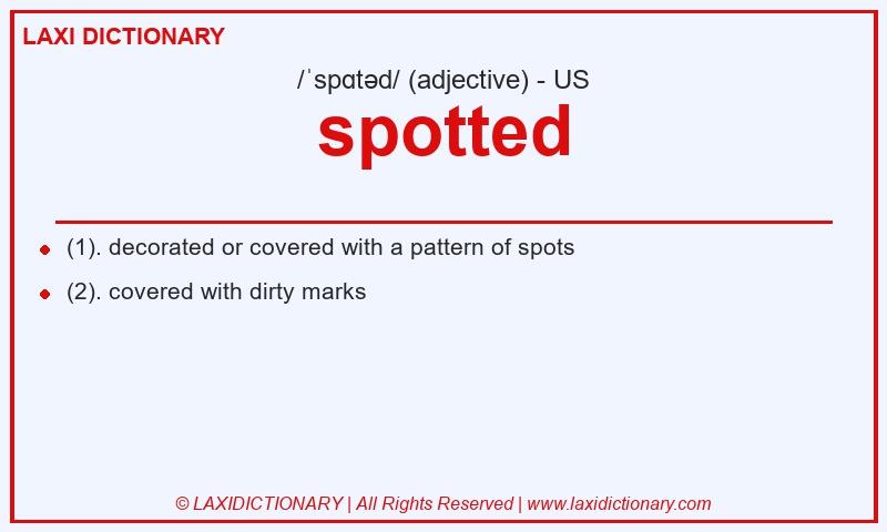 Definition spotted in American English