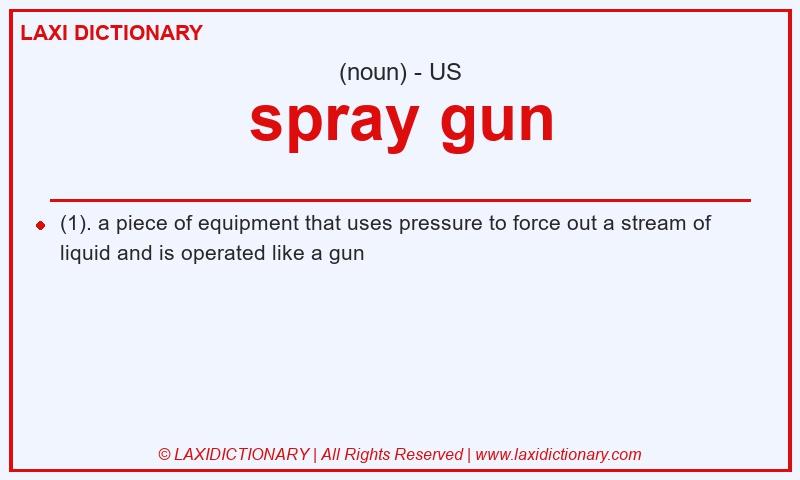 Definition spray gun in American English