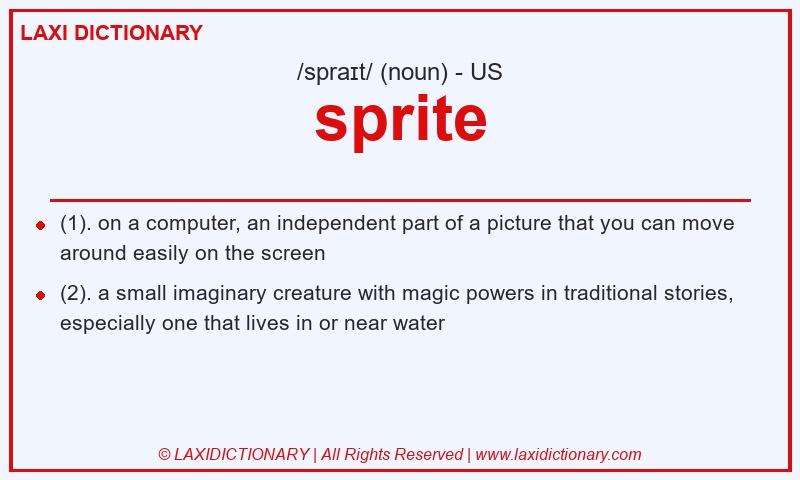 Definition sprite in American English
