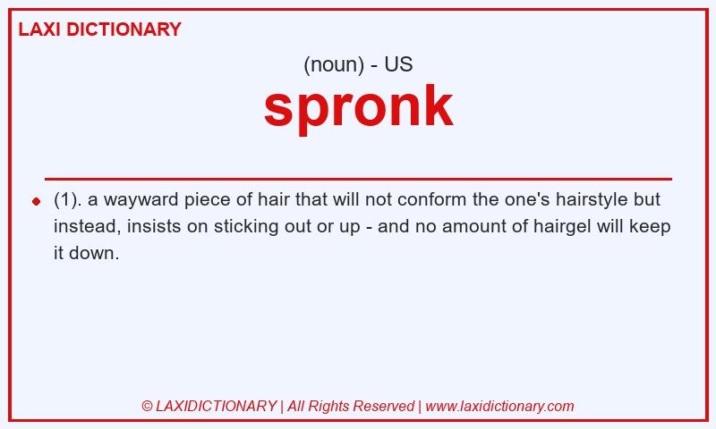 Definition spronk in American English