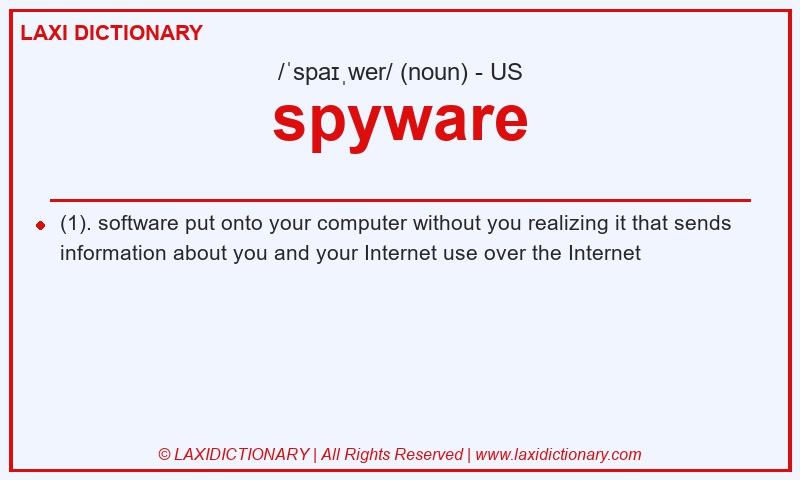 Definition spyware in American English